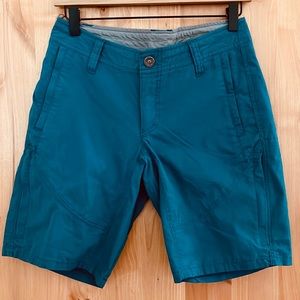 Kuhl Women’s Spire Hiking Shorts, Teal, Size 2